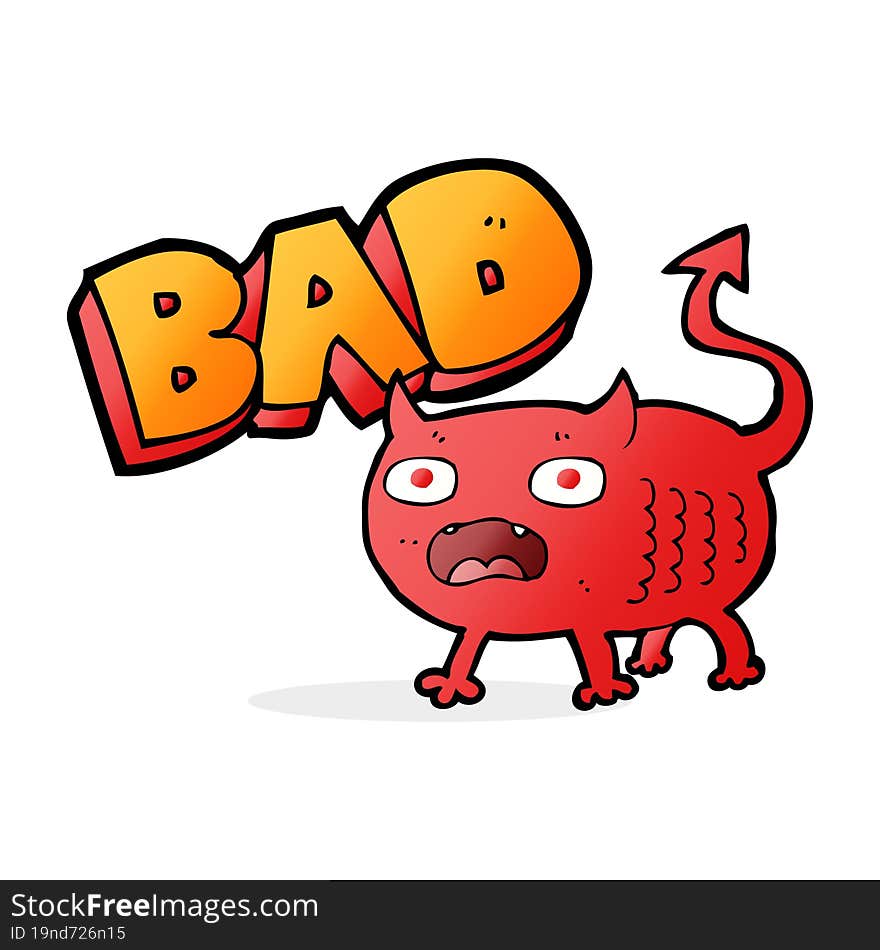 cartoon bad imp