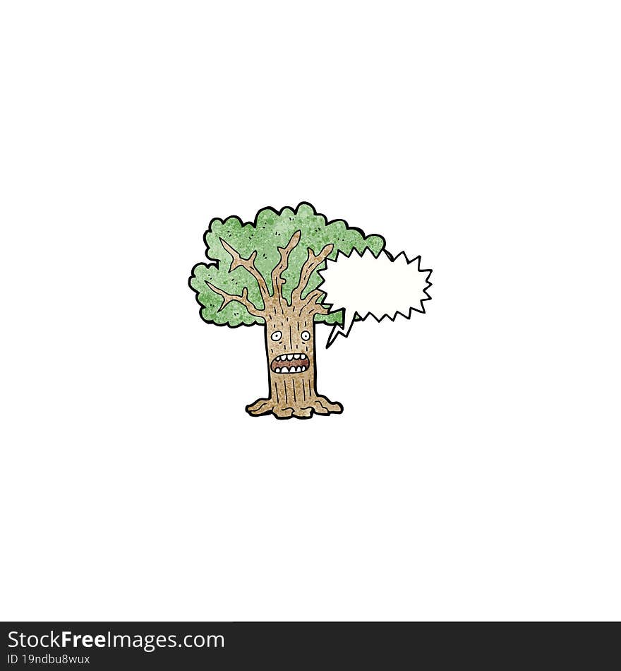 Tree Cartoon Character