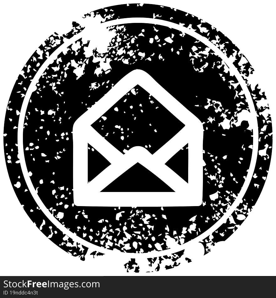 envelope letter distressed icon symbol