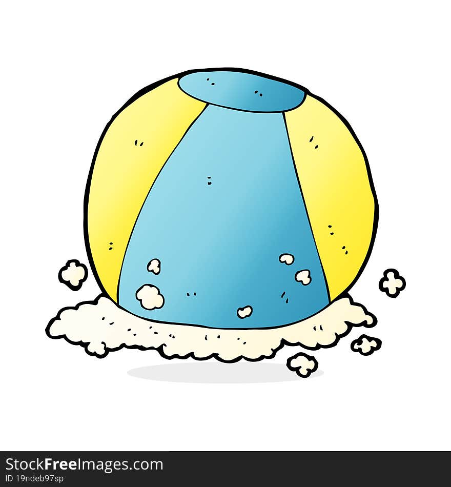 cartoon beach ball