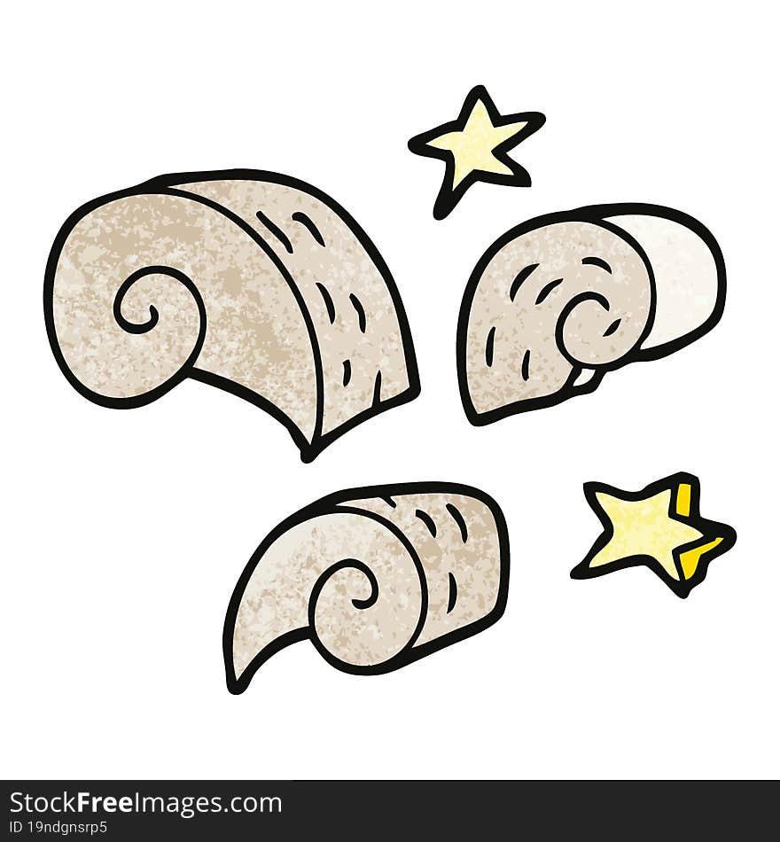 cartoon doodle swirl decorative elements