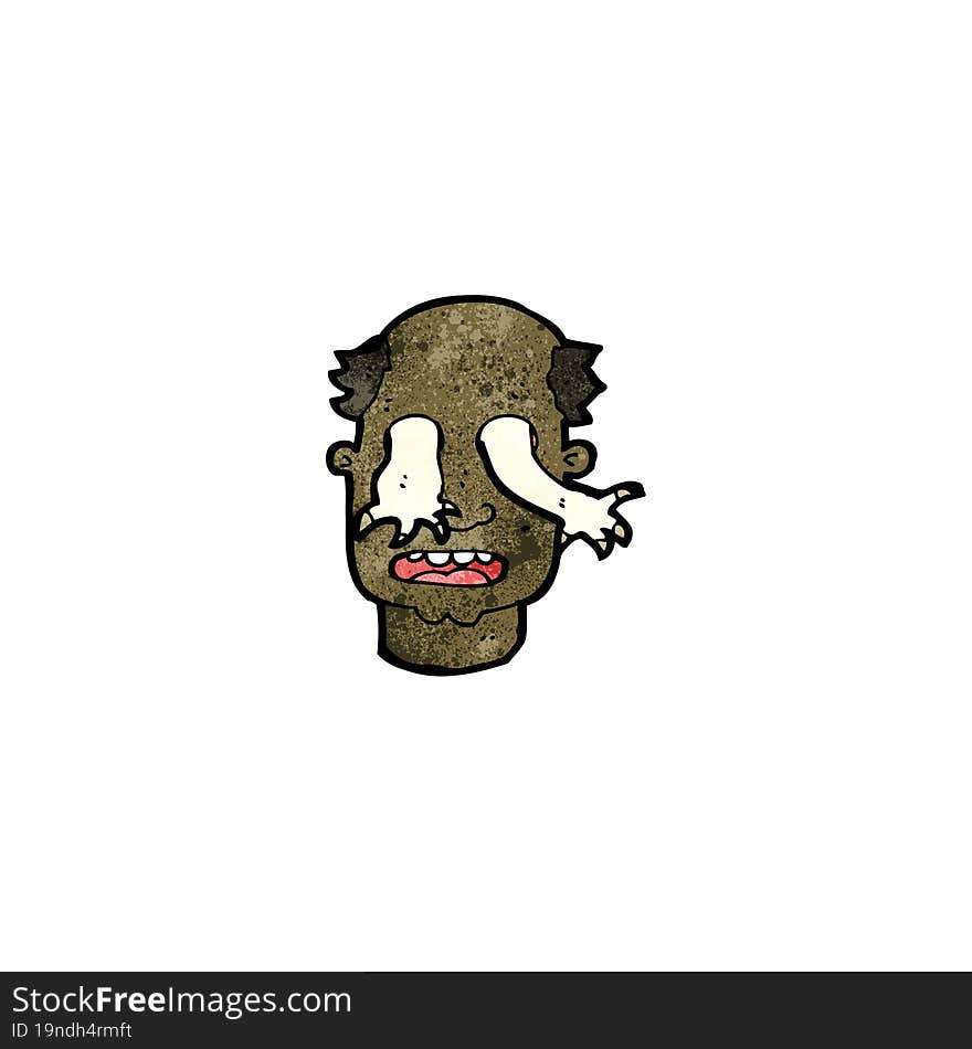 cartoon man possessed by ghost