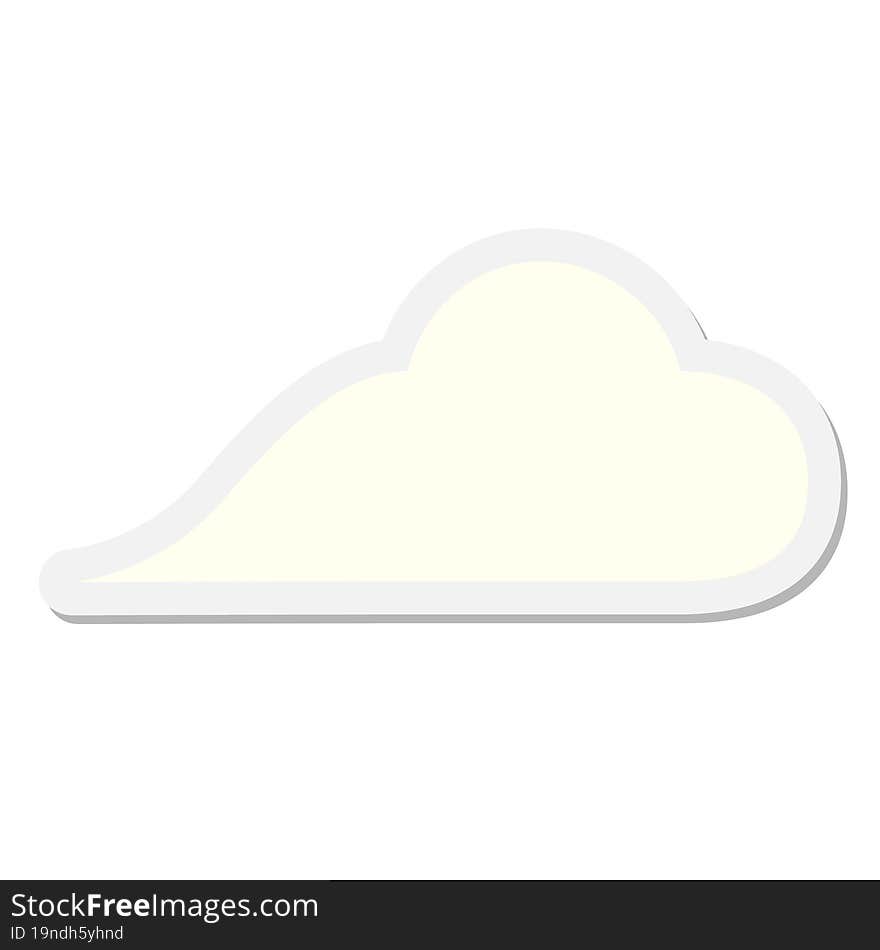 cloud sticker