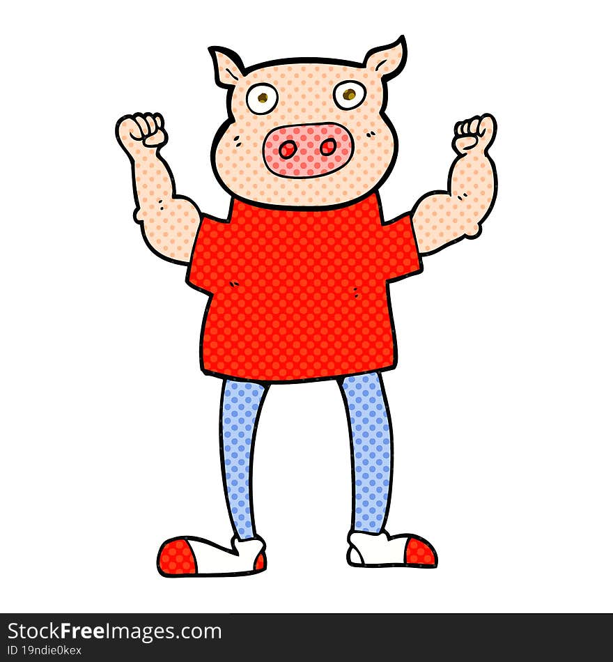 Cartoon Pig Man