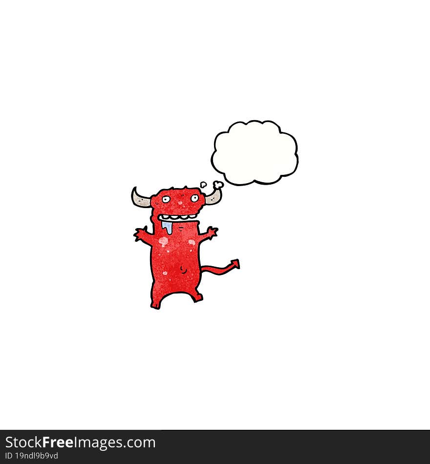 cartoon little devil