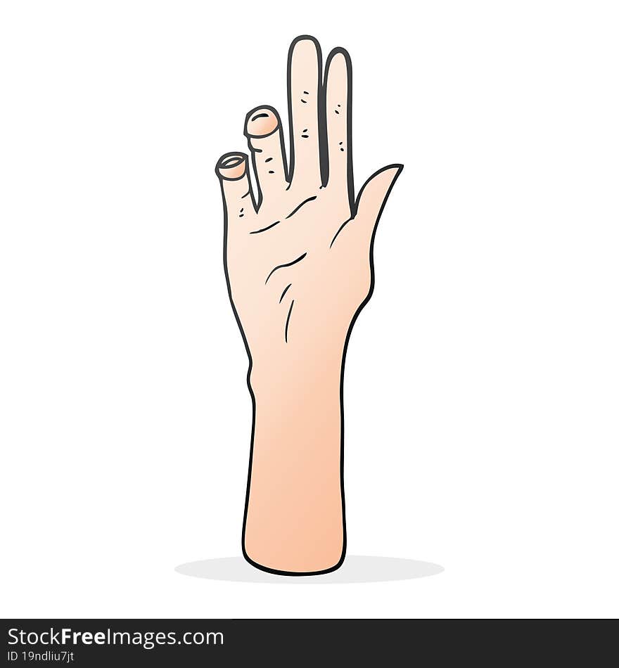 Cartoon Reaching Hand