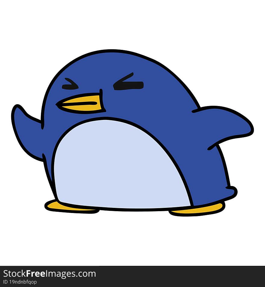 Cartoon Kawaii Of A Cute Penguin