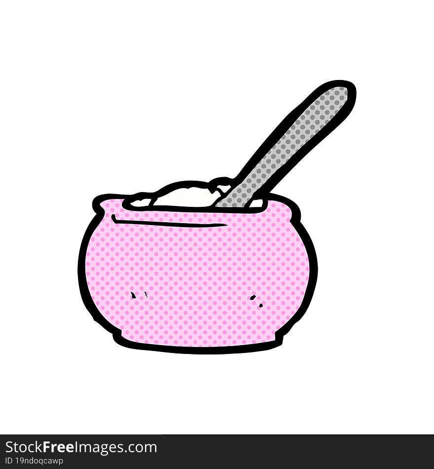 cartoon sugar bowl