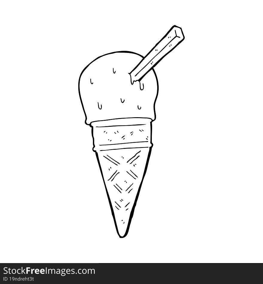 cartoon ice cream