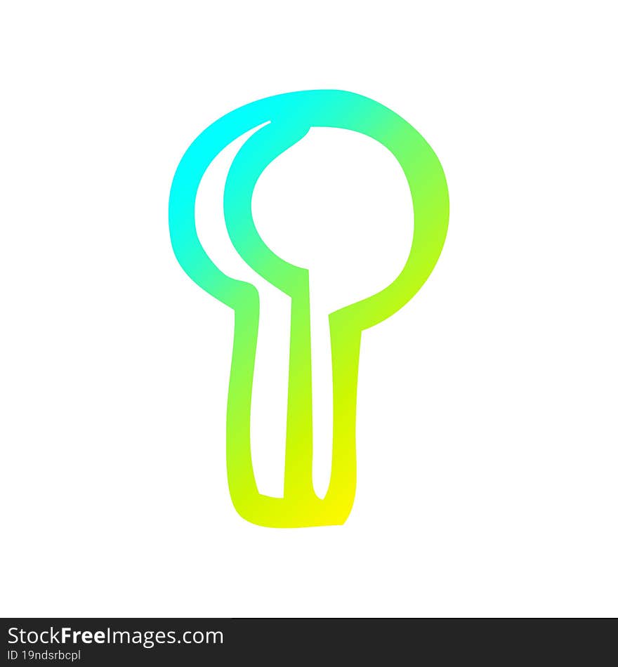 cold gradient line drawing cartoon key hole