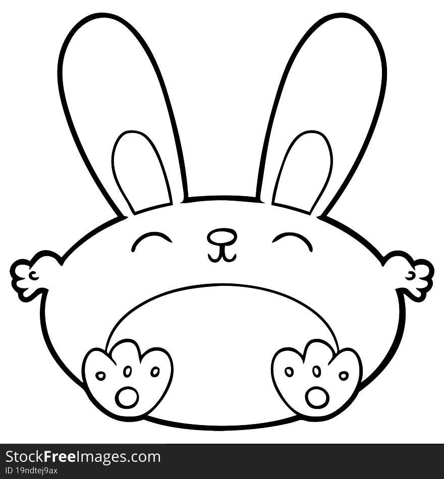 cartoon rabbit. cartoon rabbit