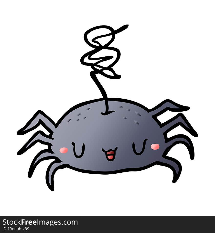 cartoon halloween spider. cartoon halloween spider