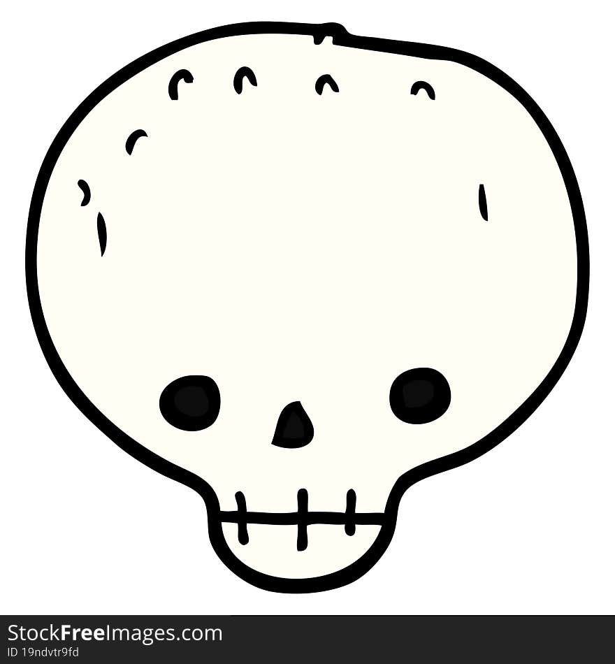 cartoon skull