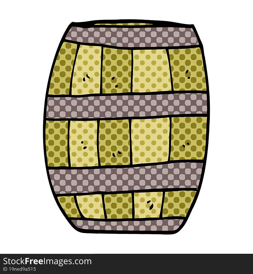 cartoon doodle beer barrel