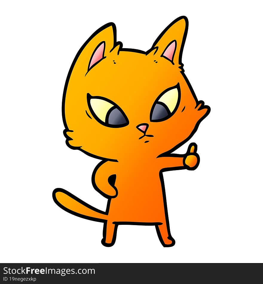 confused cartoon cat. confused cartoon cat