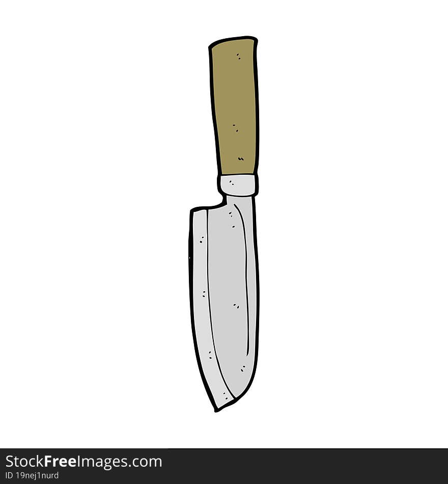 cartoon kitchen knife