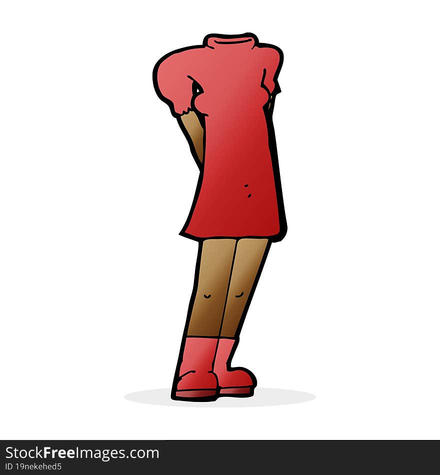 cartoon female body (add photos or mix and match cartoons