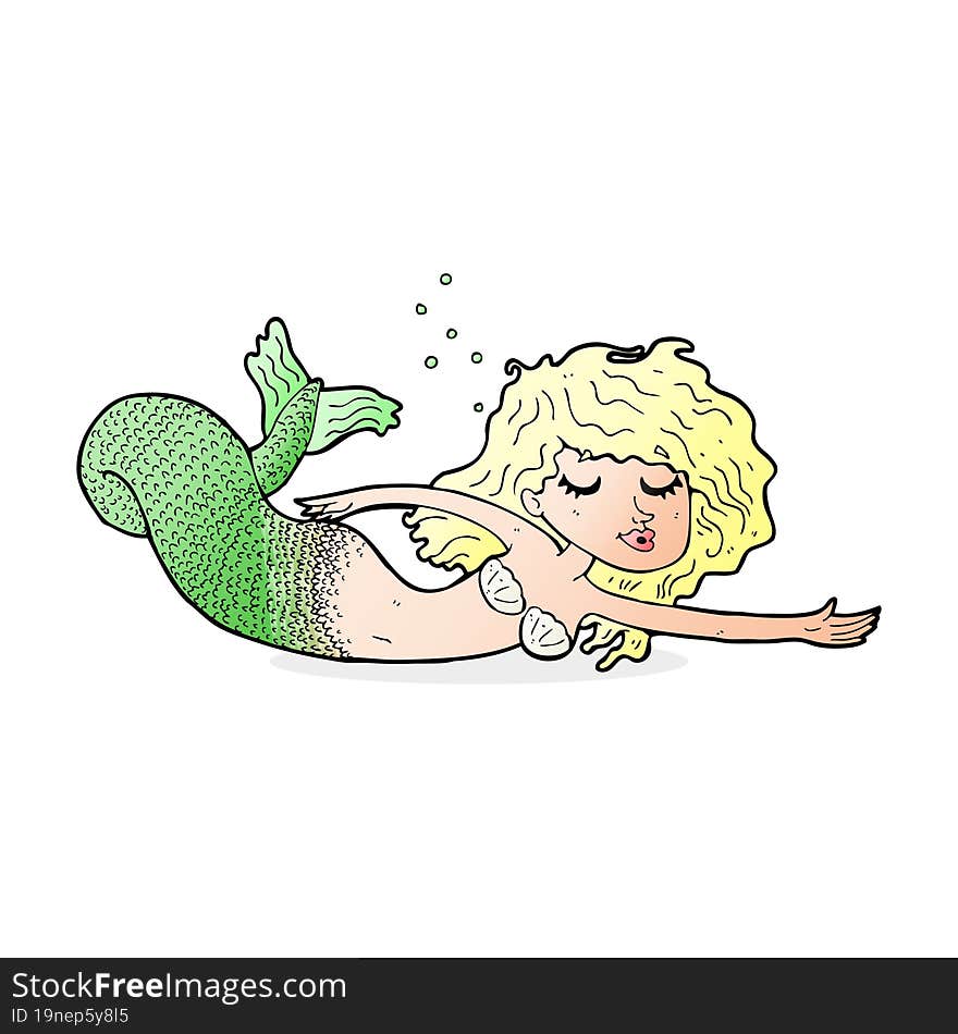 cartoon mermaid