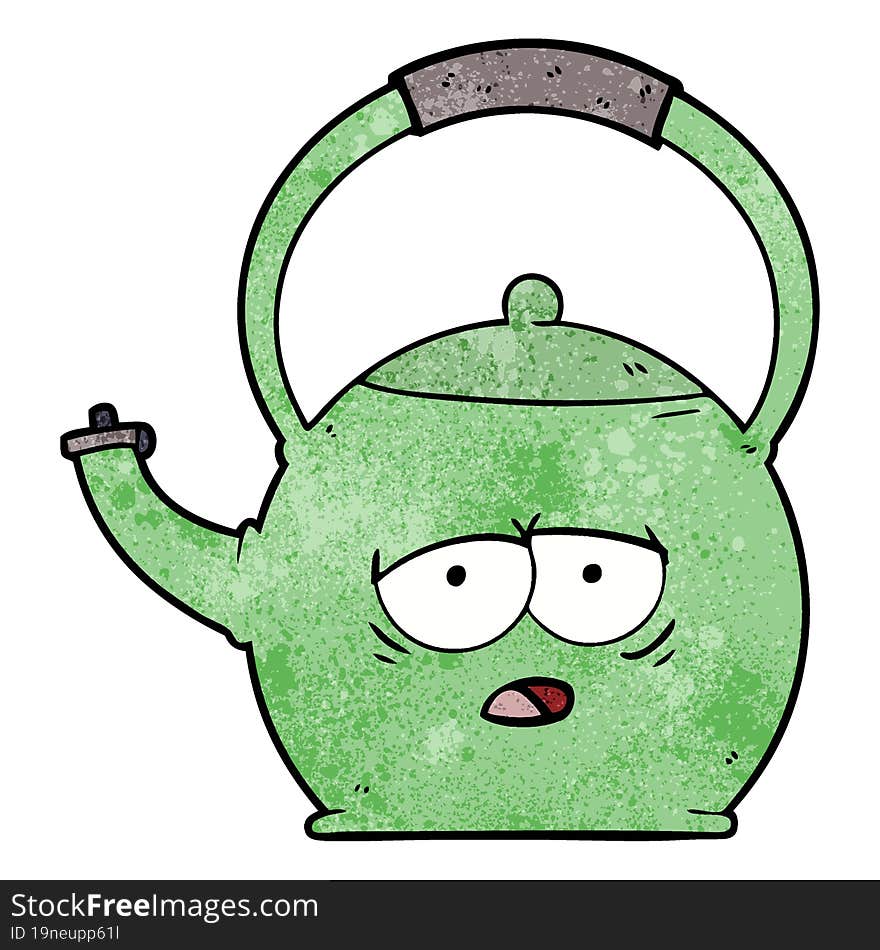 cartoon kettle. cartoon kettle