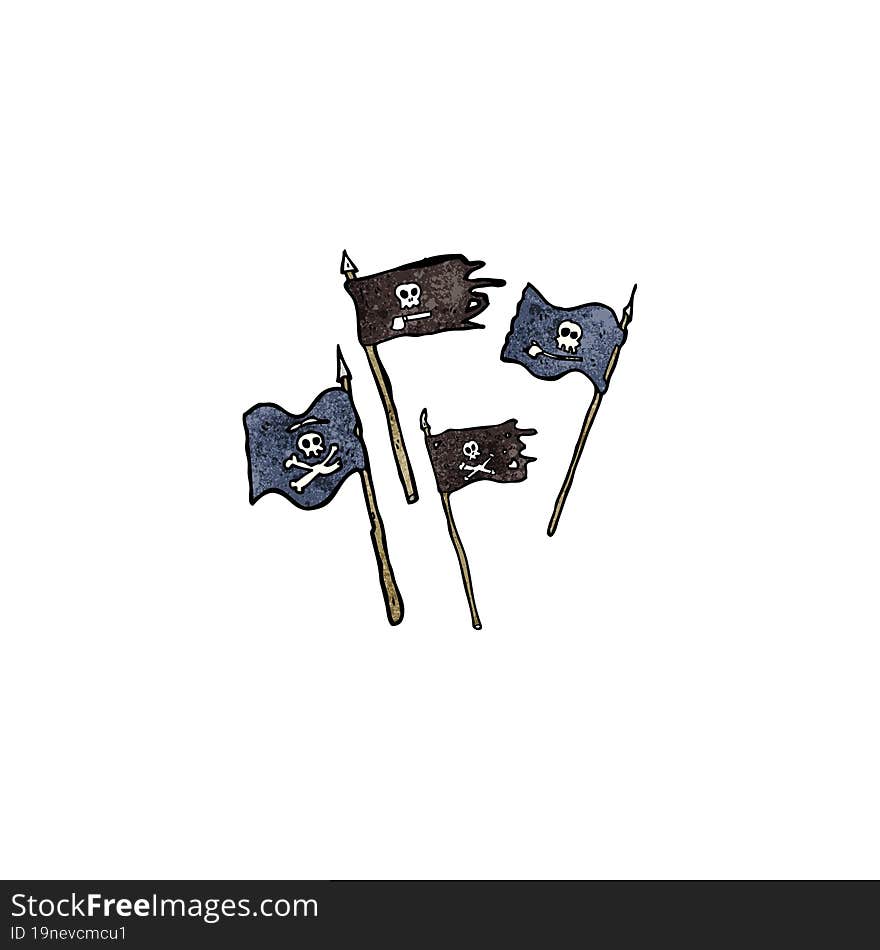 cartoon pirate flags