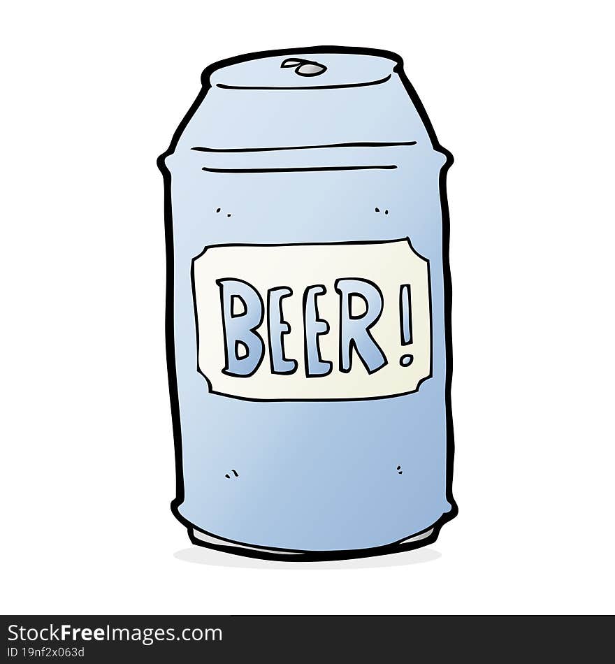 cartoon beer can