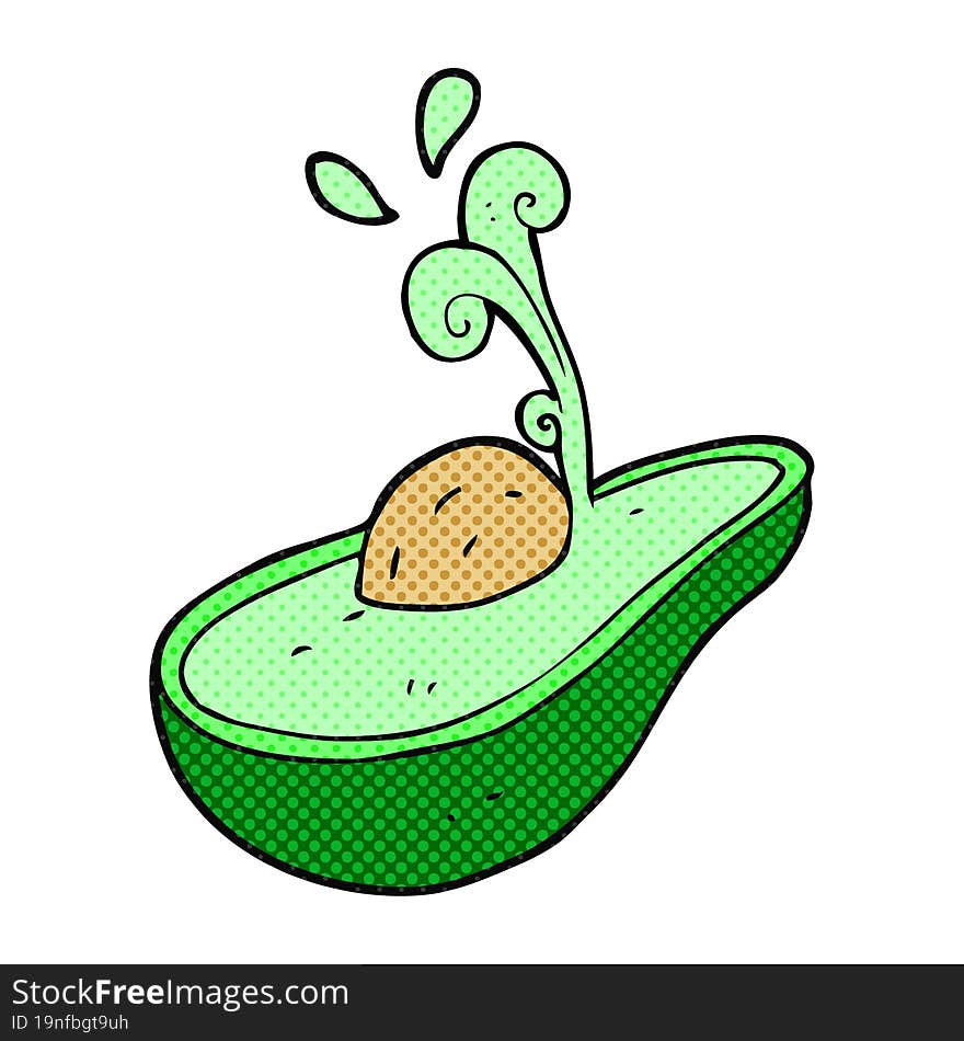 cartoon avocado