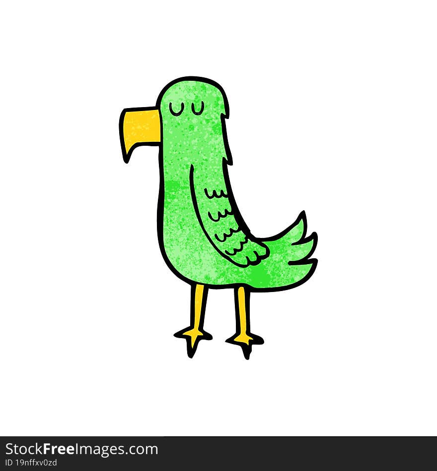 cartoon parrot