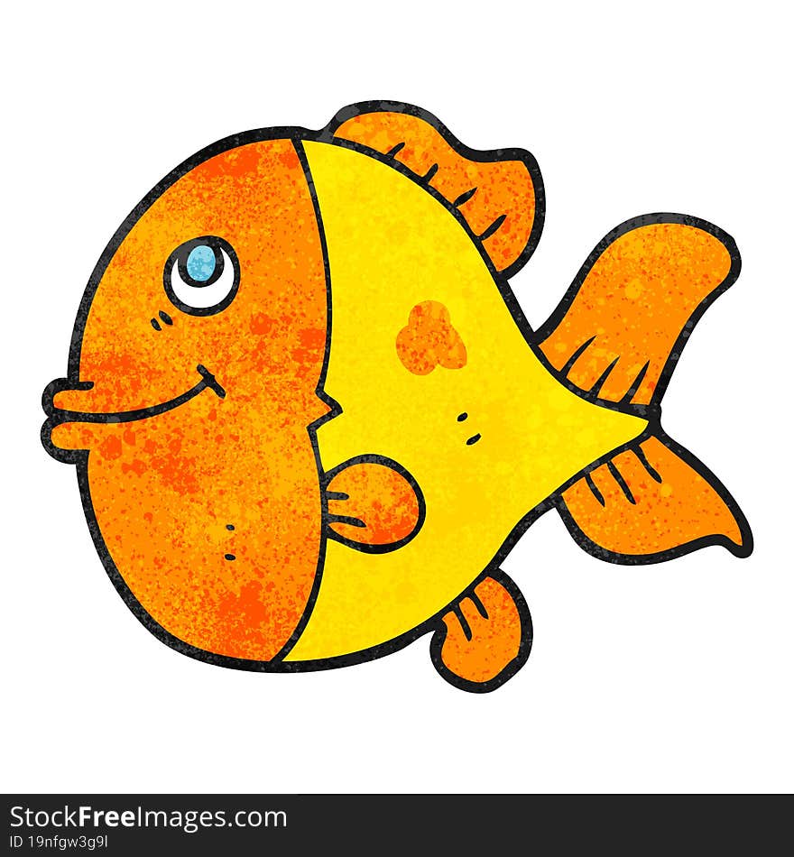 textured cartoon fish