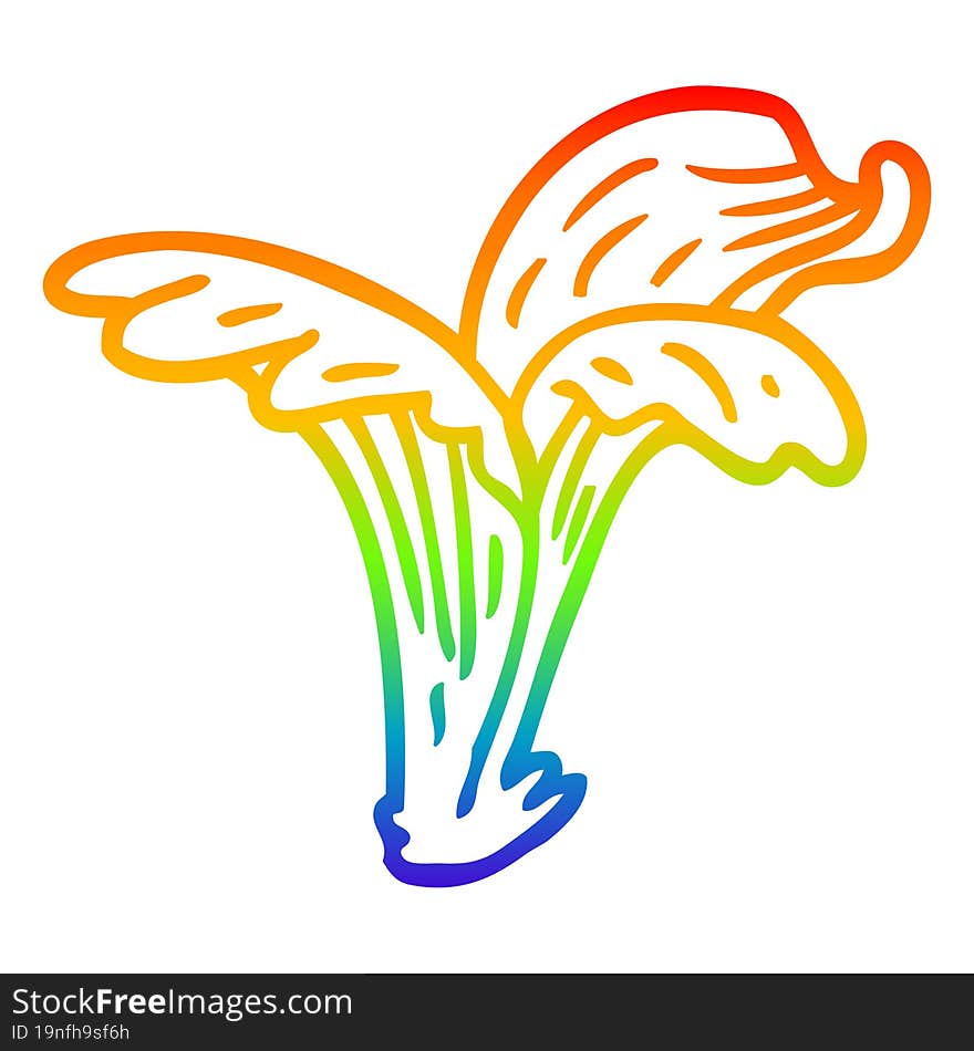 rainbow gradient line drawing cartoon water splash