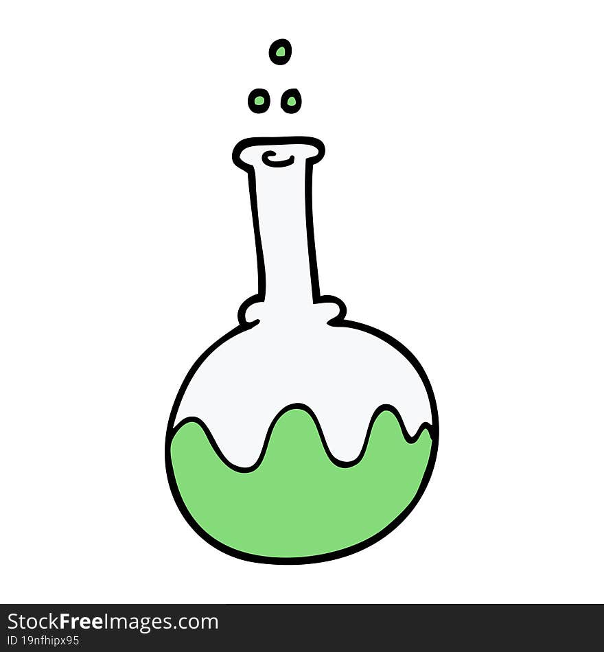 cartoon doodle science experiment