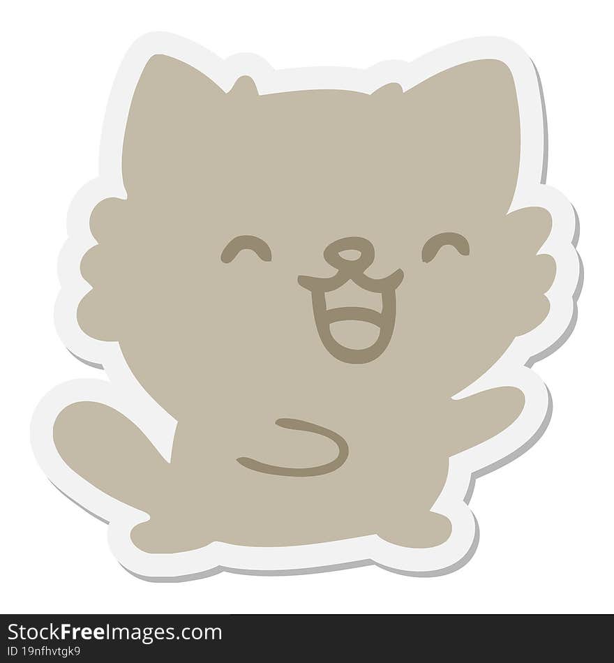 cute little cat sticker