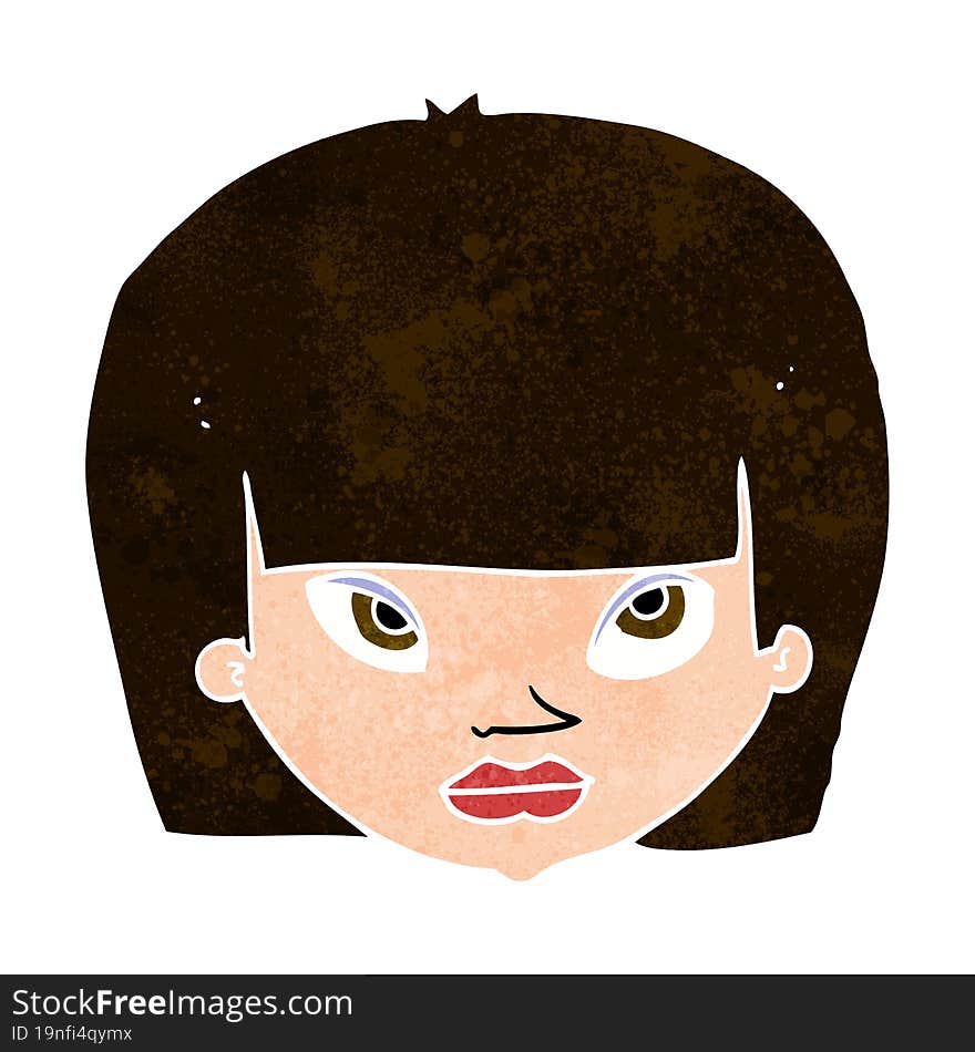 cartoon annoyed woman