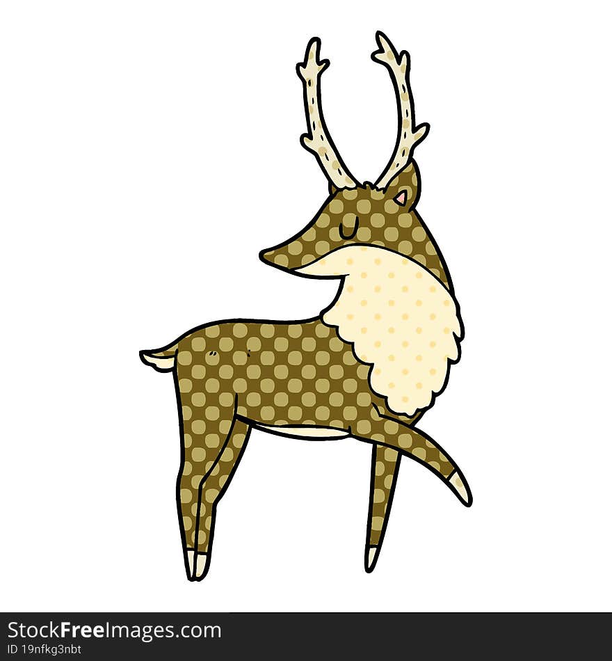 cartoon stag. cartoon stag