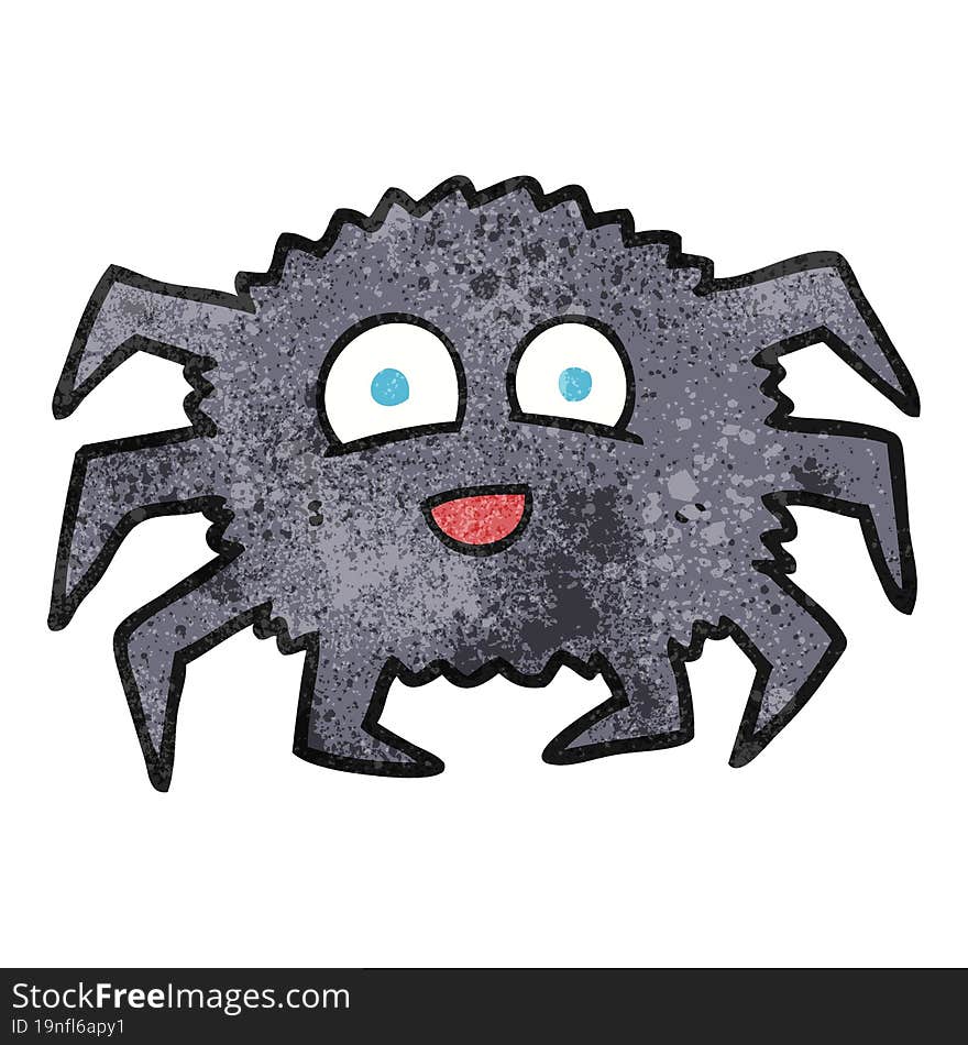 textured cartoon spider