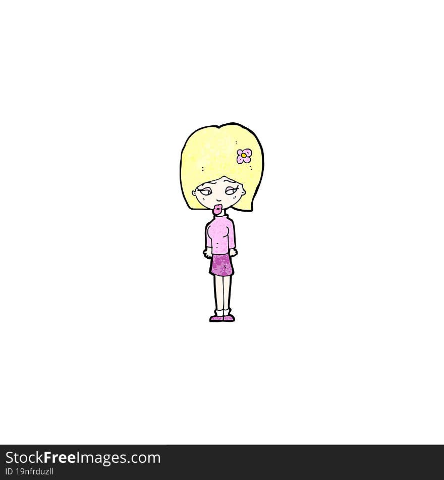 Cartoon Blond Girl