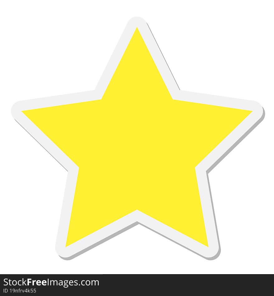 star shape sticker