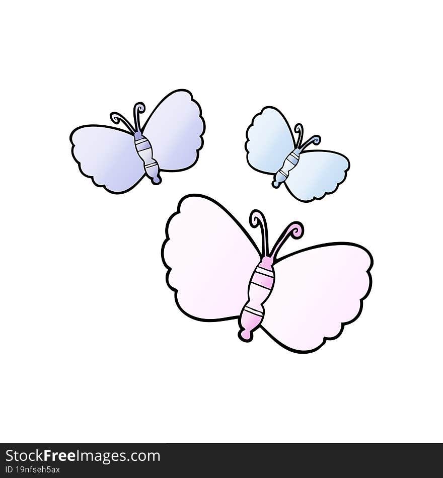 cartoon butterflies. cartoon butterflies