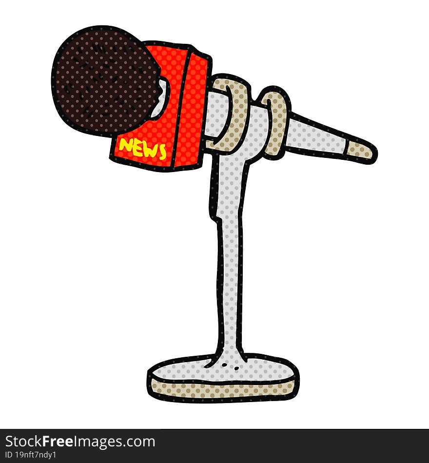 cartoon microphone