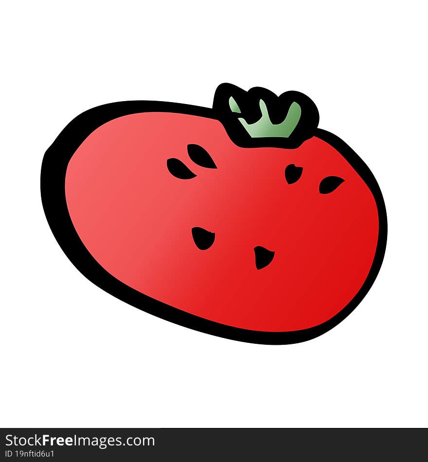 cartoon doodle tomato