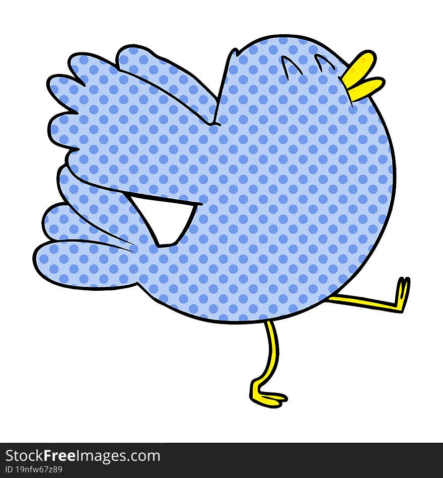 cartoon flapping bird. cartoon flapping bird