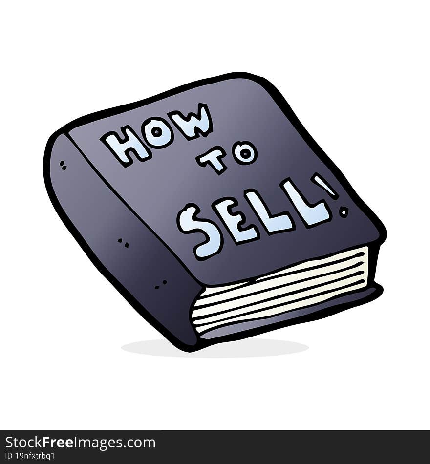 Cartoon How To Sell Book