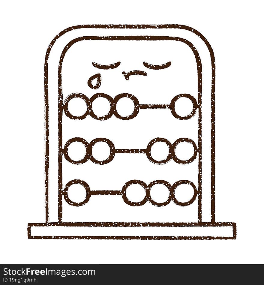 Abacus Charcoal Drawing