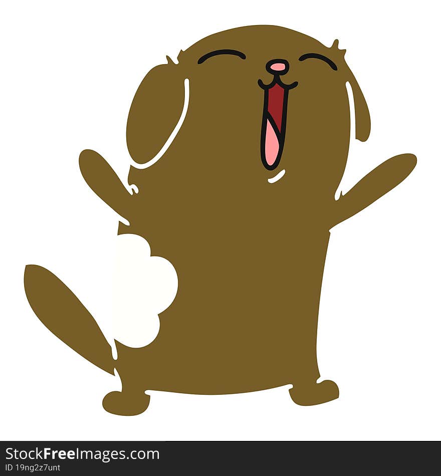 Cartoon Of Kawaii Cute Dog