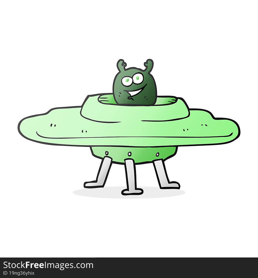 cartoon spaceship