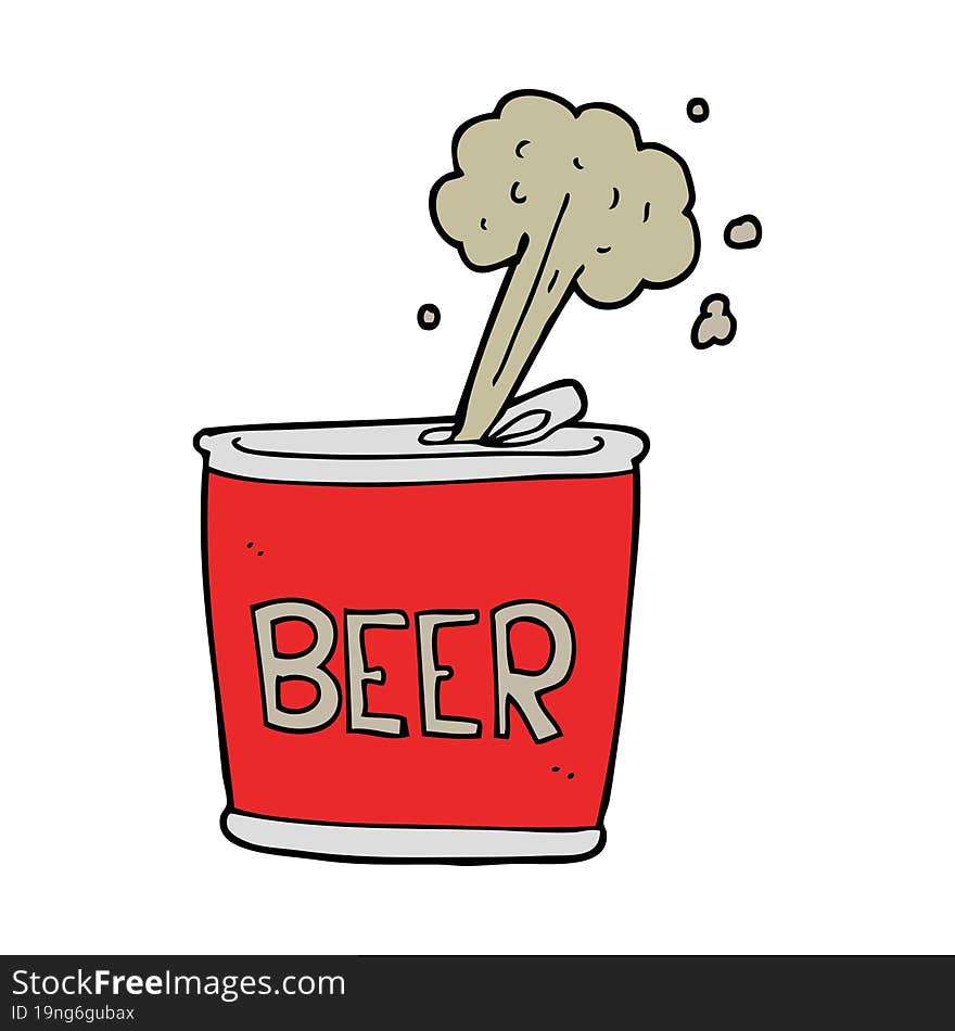 cartoon beer can