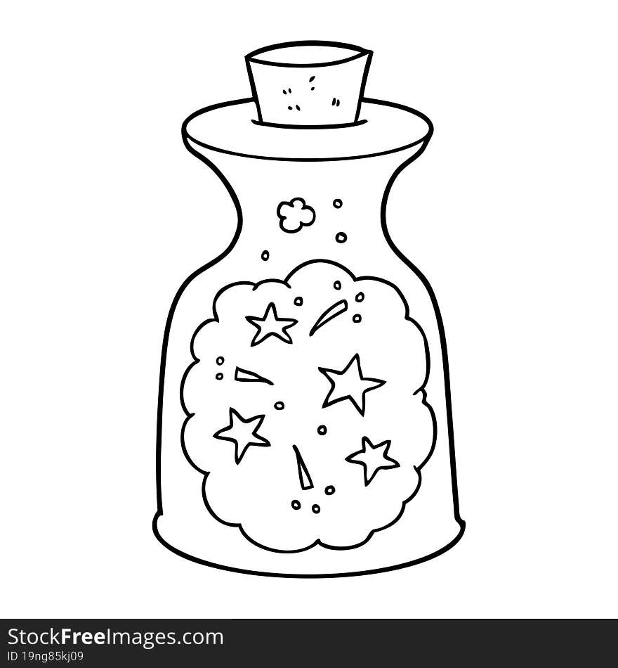 cartoon magic potion. cartoon magic potion