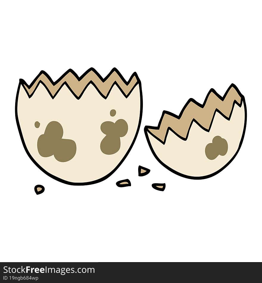 cartoon cracked egg