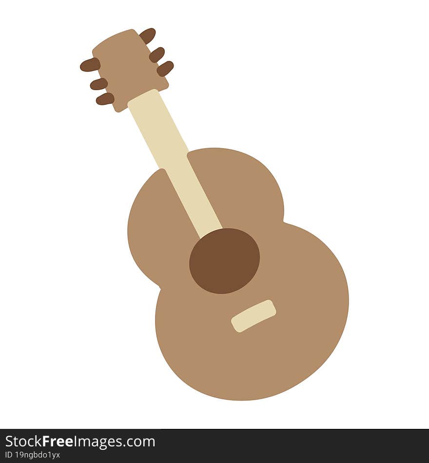 an acoustic guitar