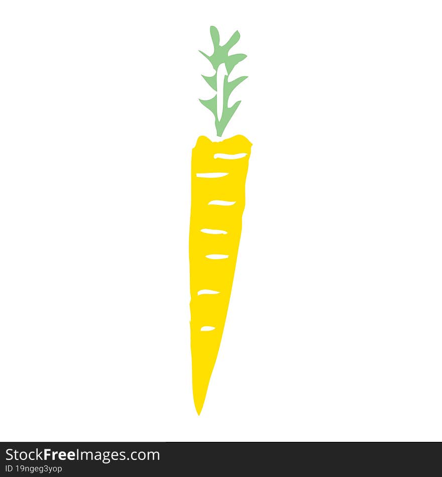 Cartoon Doodle Yellow Carrot