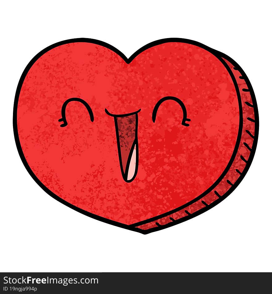 cartoon love heart. cartoon love heart